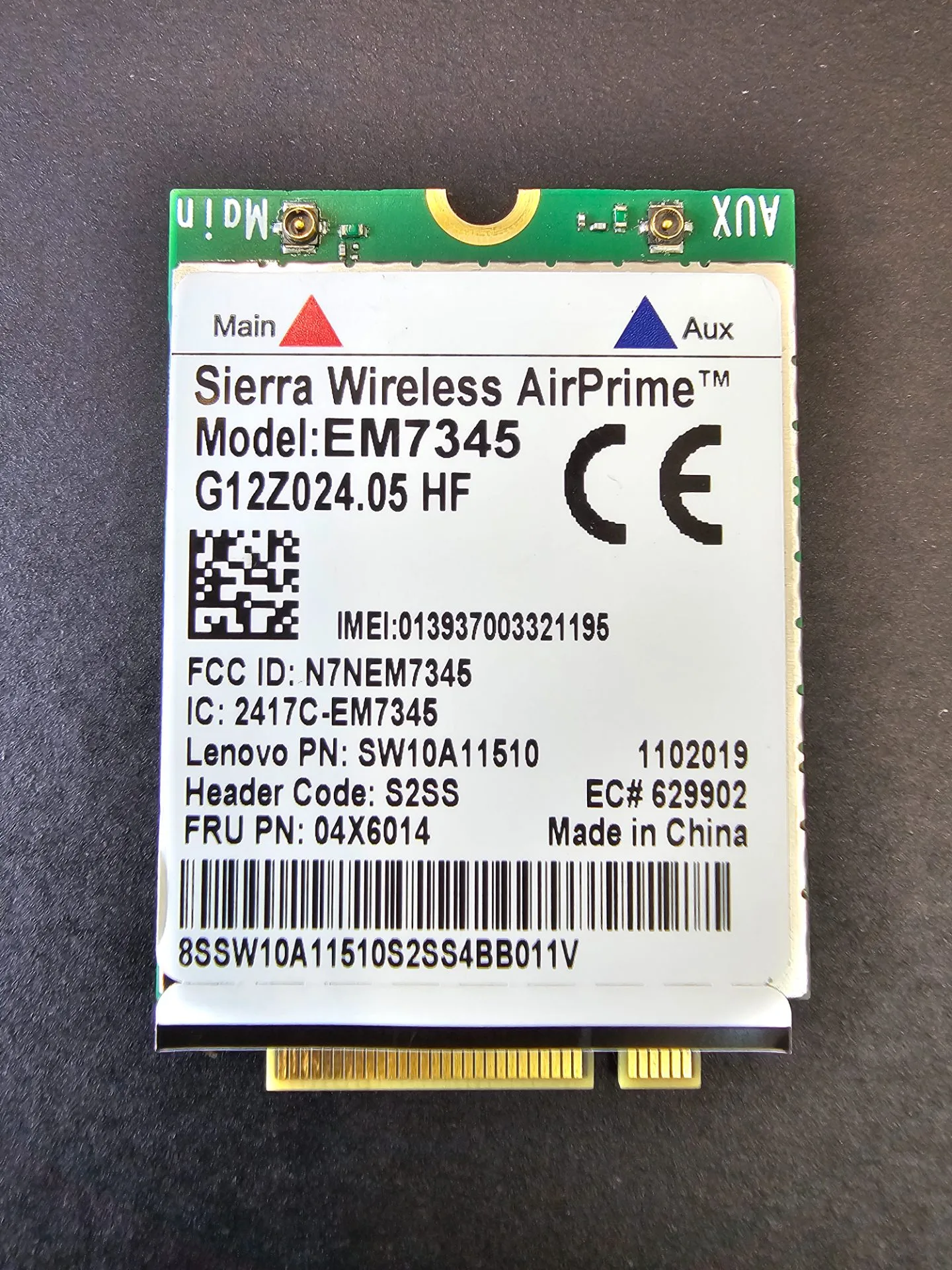 Sierra Wireless AirPrime EM7345 (G12Z024.05 HF)